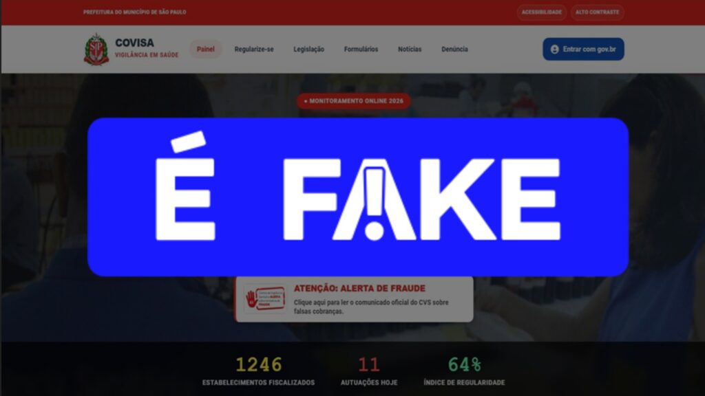 que é #FAKE? Nesta quarta-feira (6), em suas redes sociais oficiais, a Secretari