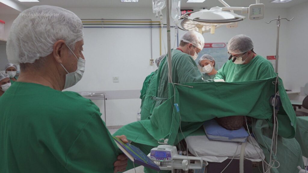 Paciente submetido a um transplante de riim Reprodução/TV Globo