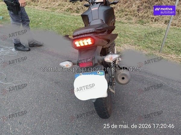 linha com cerol na Rodovia dos Bandeirantes Divulgação Um motociclista morreu ne