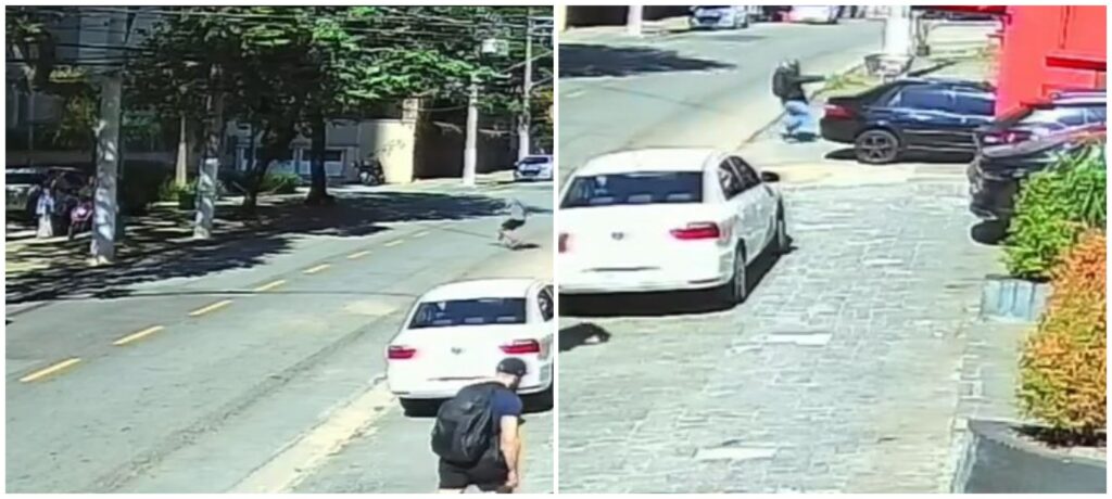 disparos. O policial sofreu cinco perfurações e foi socorrido ao Hospital Albert