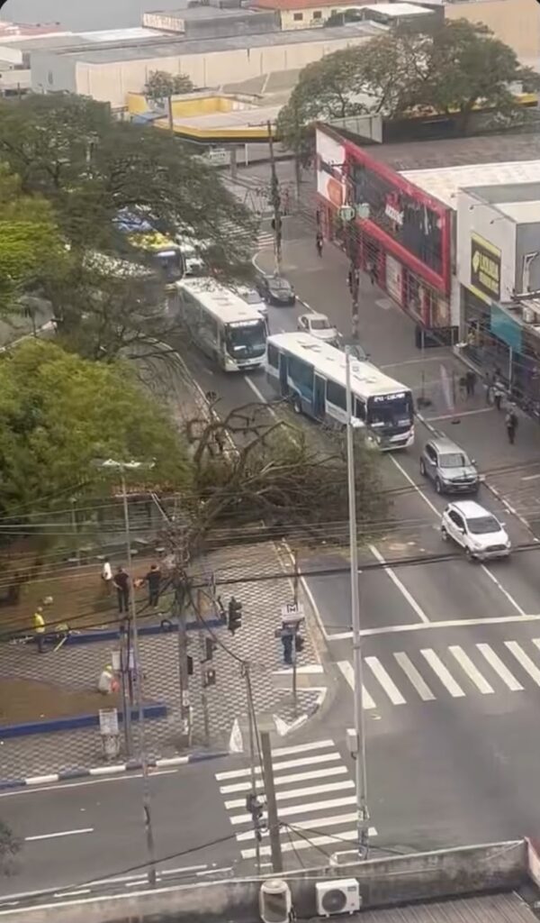 Guarulhos enfrenta caos com ventania que paralisa aeroporto e causa estragos urbanos