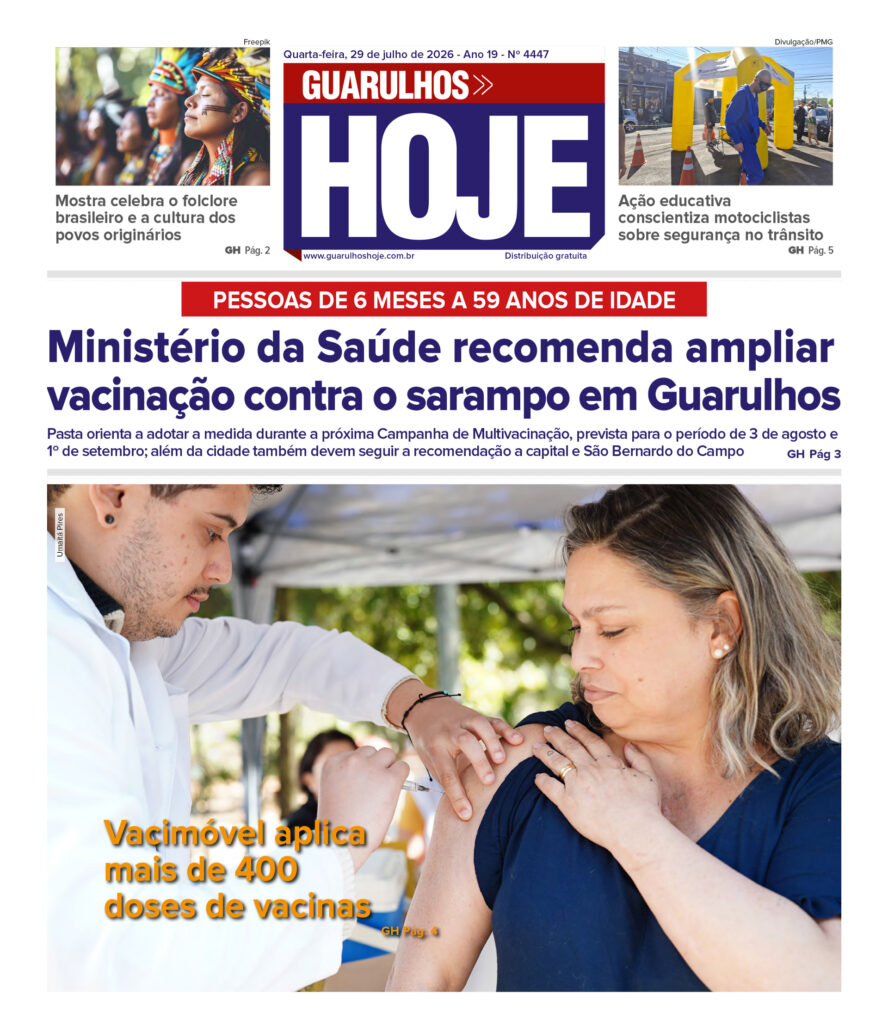 Sarampo: Ministério da Saúde orienta ampliação da vacinação para 6 meses a 59 anos em Guarulhos