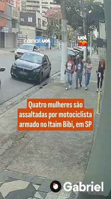 Ação de criminoso armado em moto aterroriza grupo de mulheres no Itaim Bibi