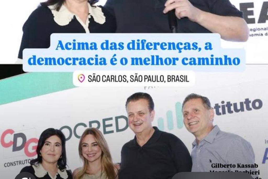 Articuladores de Simone Tebet buscam apoio de Gilberto Kassab em São Paulo