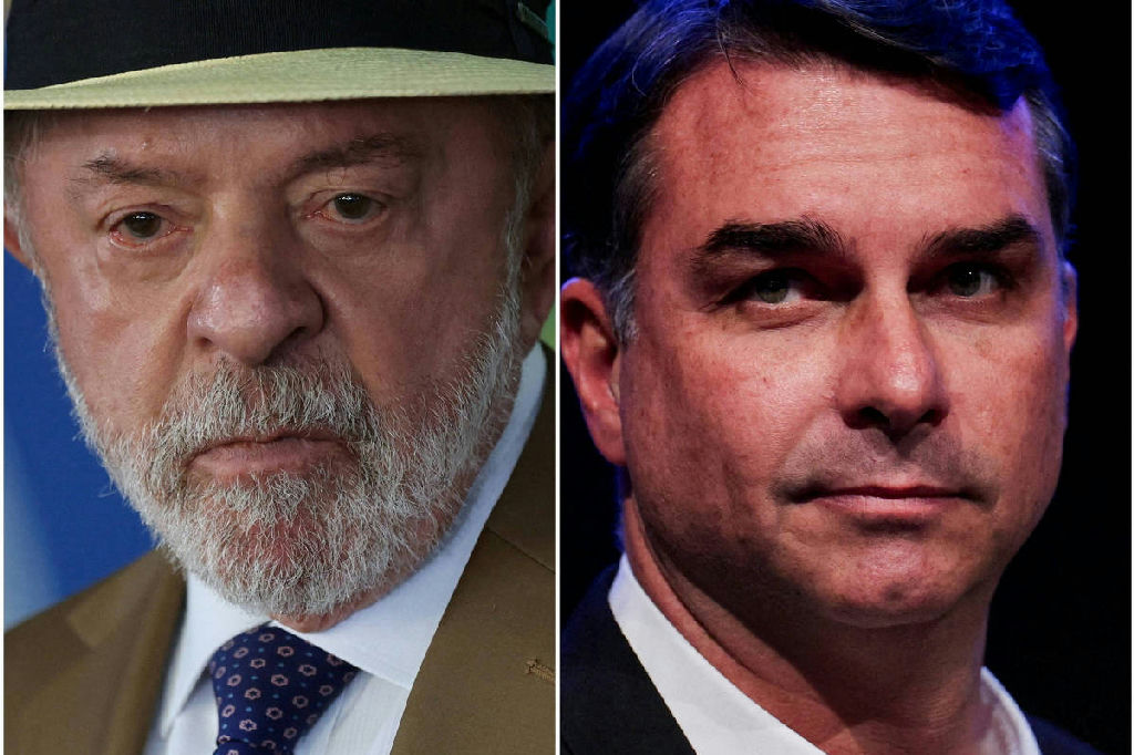 Estratégias eleitorais marcam presença de Lula e Flávio Bolsonaro em propagandas estaduais