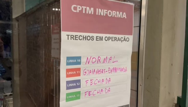 Greve na CPTM em São Paulo: governo Tarcísio aciona plano de contingência com reforço no transporte