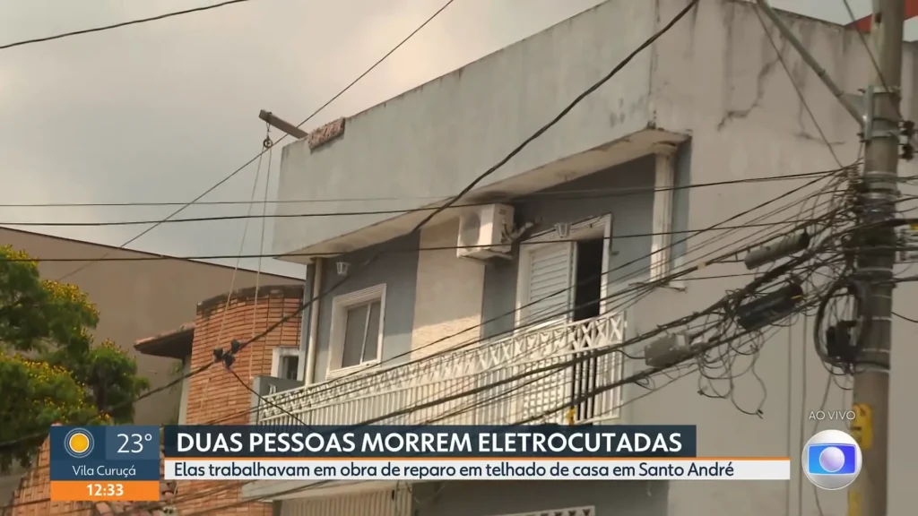 Dois trabalhadores morrem eletrocutados em obra na Rua Cuiabá, em Santo André