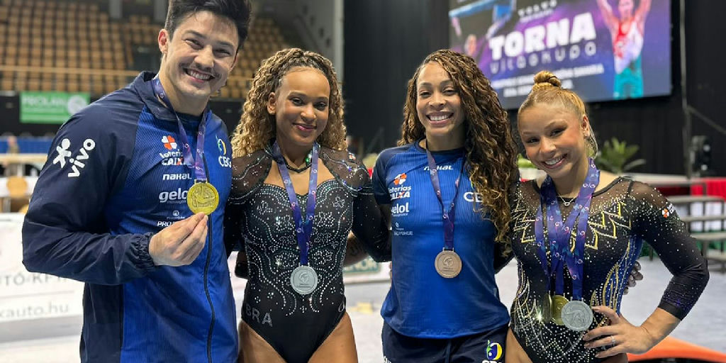 Ginástica artística brasileira brilha na Hungria e encerra Copa do Mundo com seis pódios