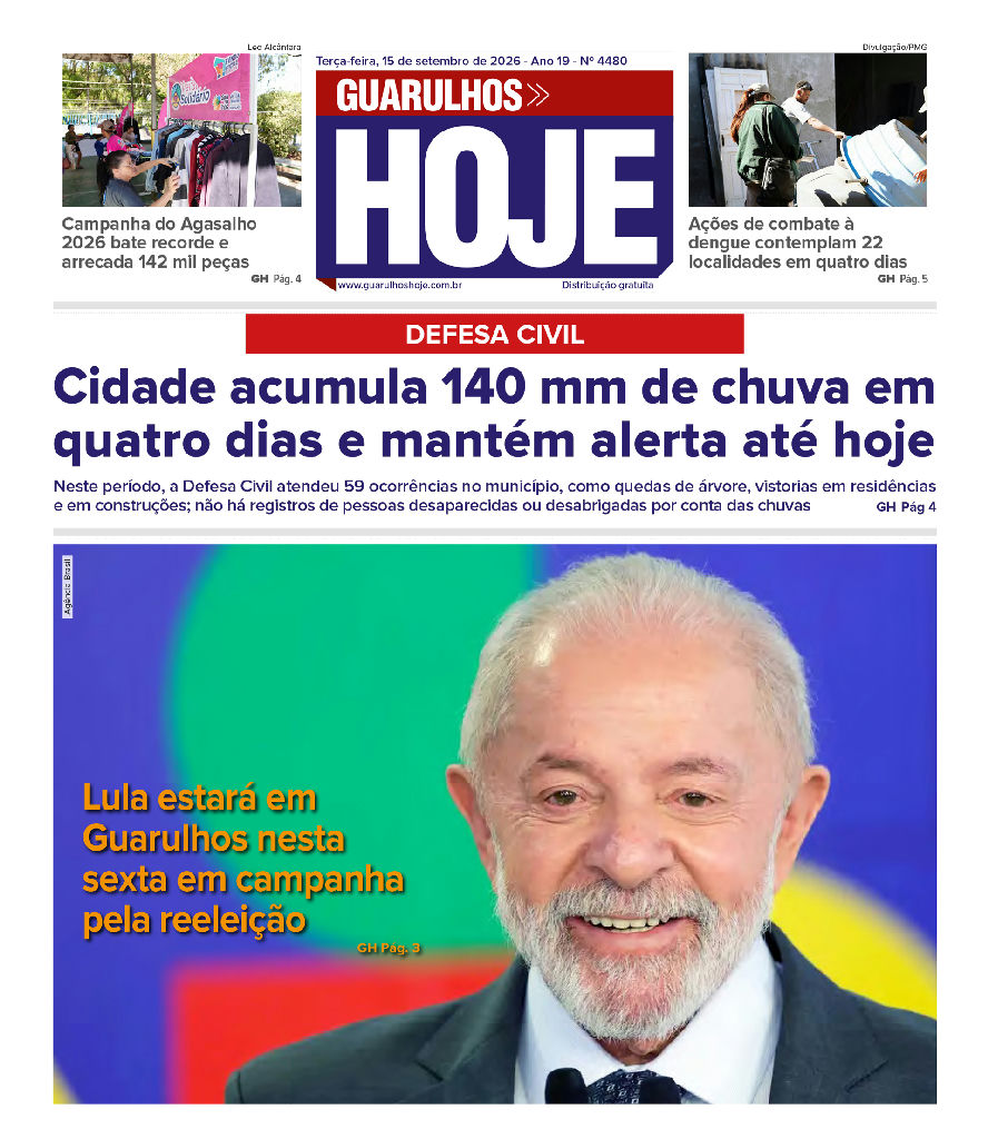 Guarulhos mantém alerta após acumulado de 140 mm de chuva em quatro dias