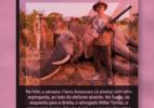 Imagem falsa de Flávio Bolsonaro com elefante morto é fruto de inteligência artificial