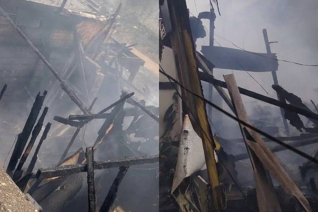 Incêndio destrói dezenas de moradias na Favela do Verde, na zona norte de São Paulo
