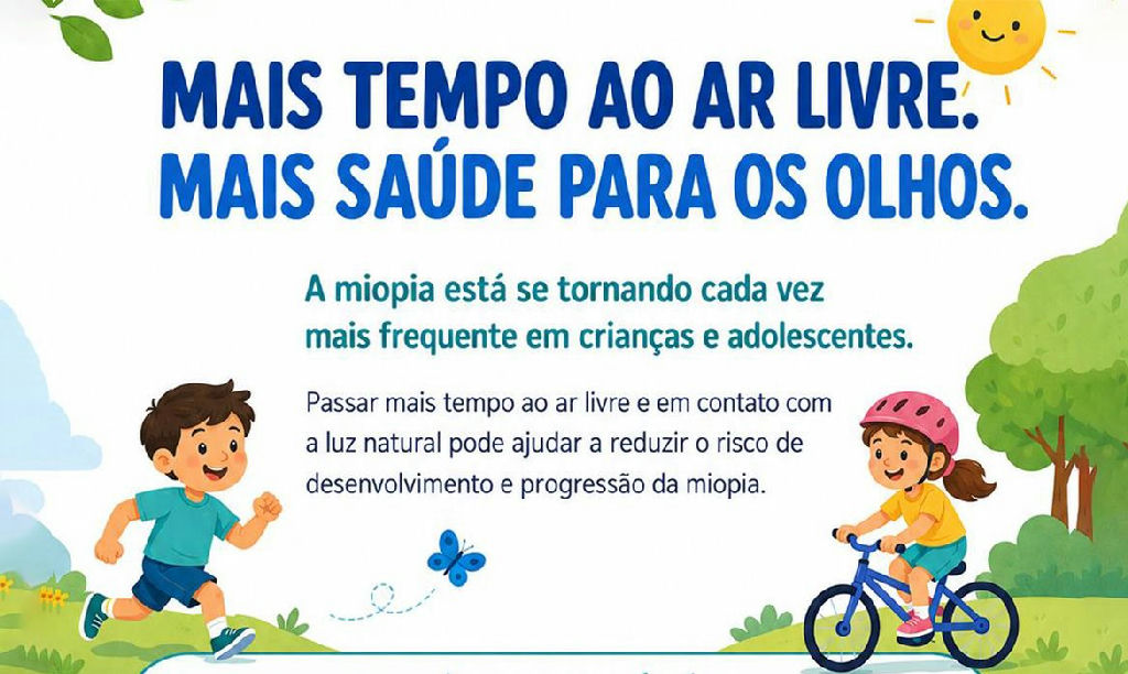 Tempo ao ar livre é escudo contra o avanço da miopia infantil, alertam especialistas