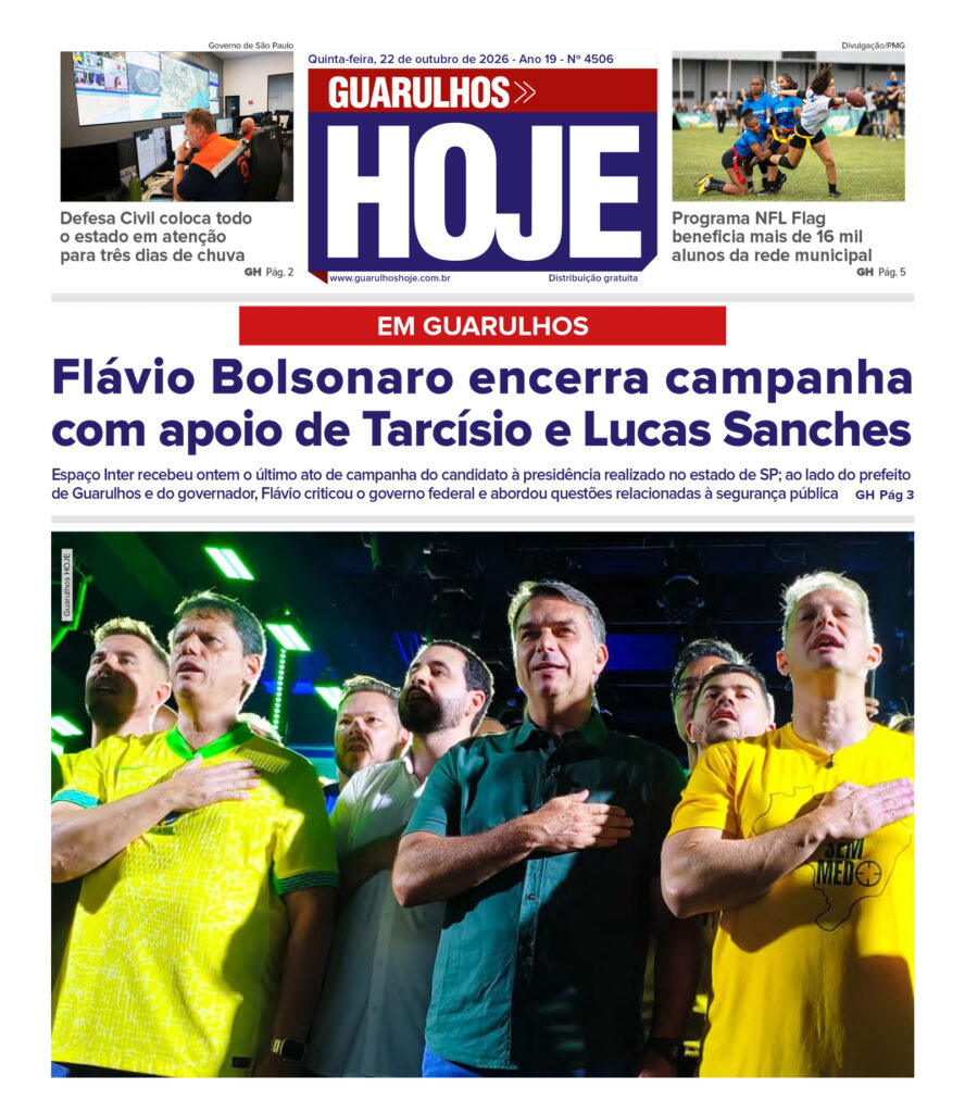 Edição impressa do jornal guarulhos hoje aborda principais fatos locais