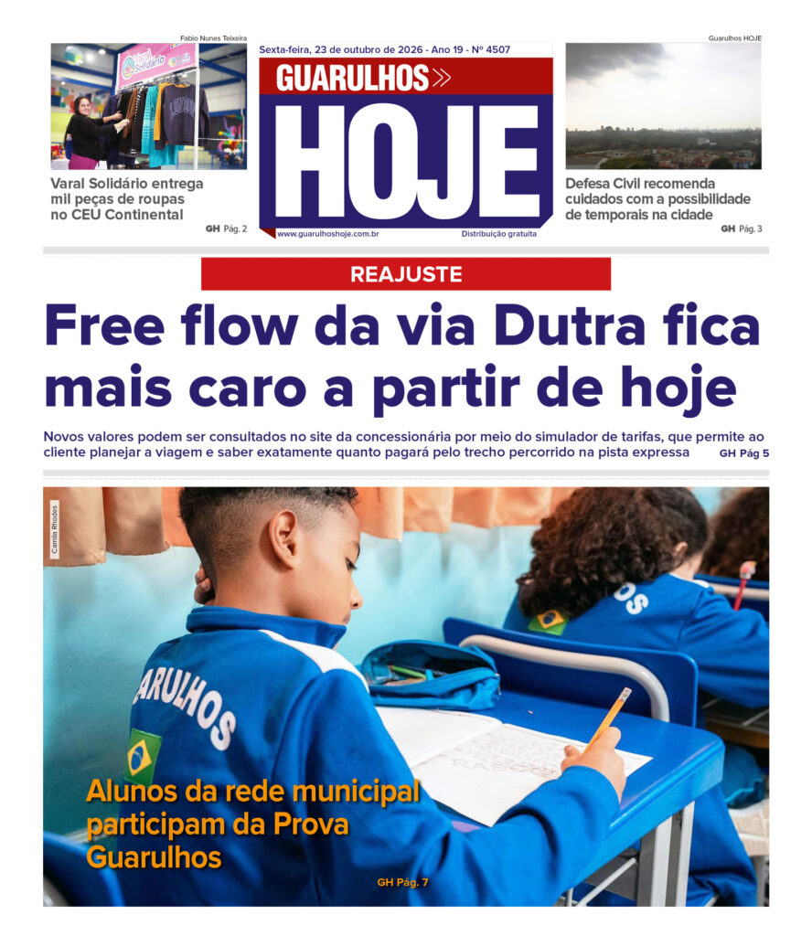 Edição impressa do jornal guarulhos hoje circula nesta data