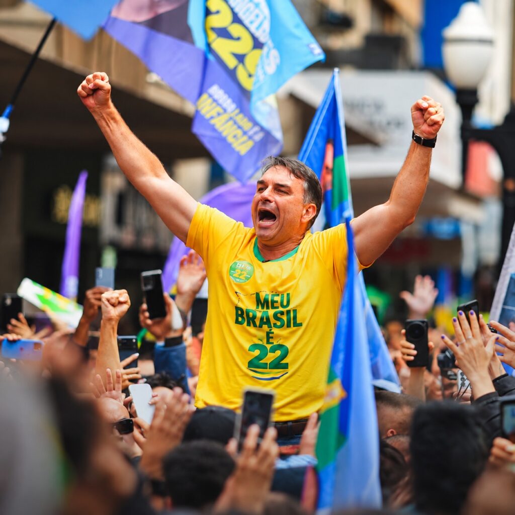 Guarulhos recebe encerramento da campanha paulista de flávio bolsonaro