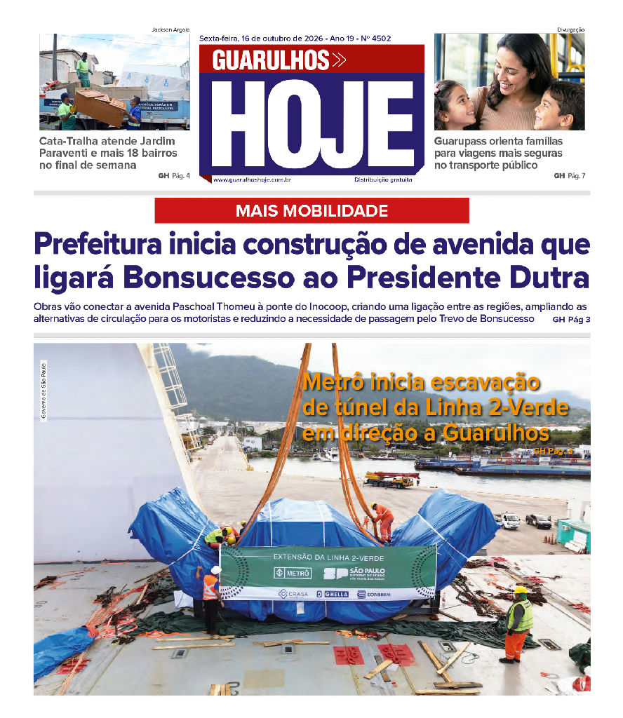 Mobilidade em Guarulhos avança com nova avenida e obras do Metrô