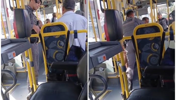 Abordagem policial em ônibus de São Paulo termina com motorista retirado do veículo