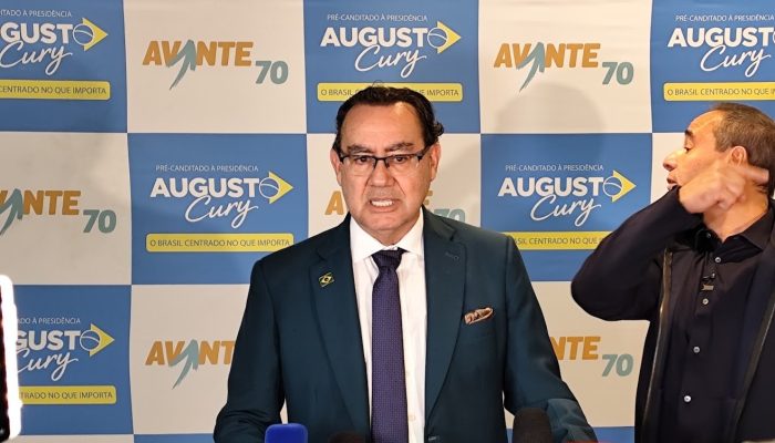 Avante oficializa Augusto Cury para a Presidência e ele propõe regime semipresidencialista