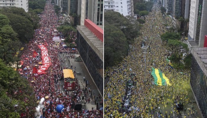 Comparação de atos políticos na avenida paulista reúne multidões