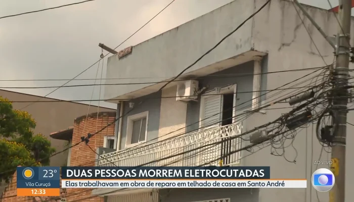 Dois trabalhadores morrem eletrocutados em obra na Rua Cuiabá, em Santo André