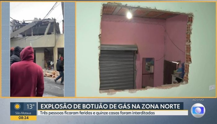 Explosão de gás na Zona Norte de SP fere homem e interdita 15 casas no Jaraguá