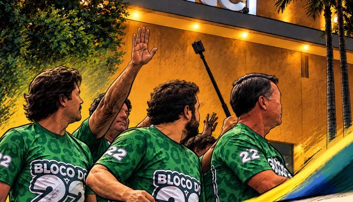 Flávio Bolsonaro realiza ato de campanha no Espaço Inter em Guarulhos