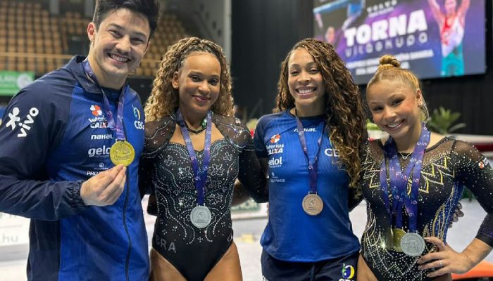 Ginástica artística brasileira brilha na Hungria e encerra Copa do Mundo com seis pódios