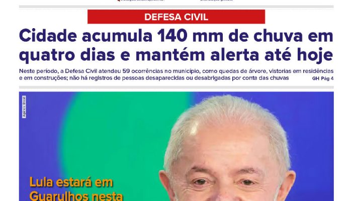 Guarulhos mantém alerta após acumulado de 140 mm de chuva em quatro dias