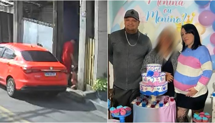 mulher a tiros e atinge uma das filhas dela em Guarulhos Reprodução/TV Globo