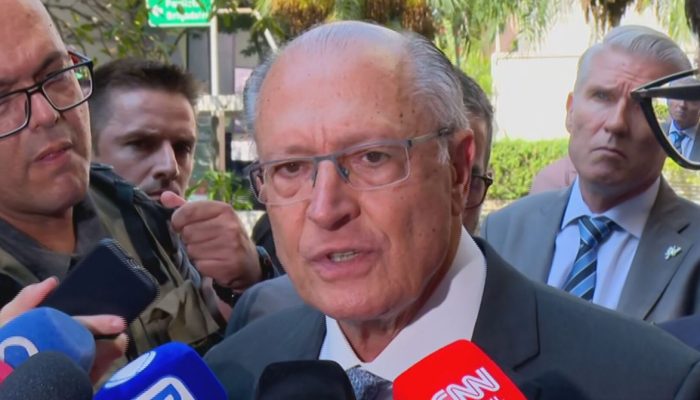 Alckmin falou pela primeira vez sobre a rejeição ao nome de Jorge Messias para vaga no STF após agenda em São Paulo Reprodução/TV Globo