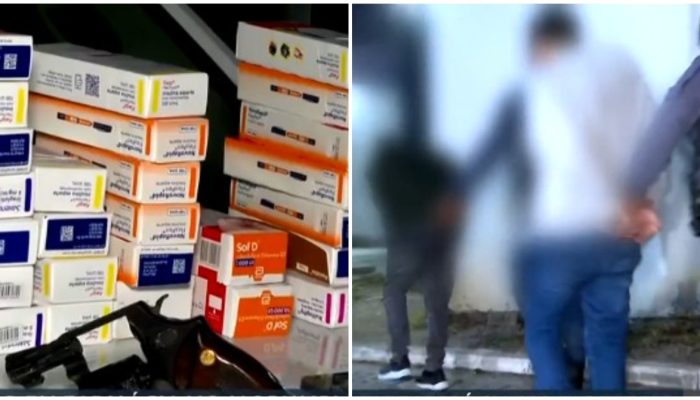 Dois adolescentes armados são detidos após roubar canetas emagrecedoras de farmácia no Morumbi Reprodução/TV Globo