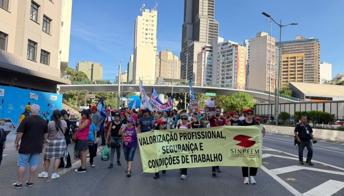 Greve de professores municipais em SP Abraão Cruz/TV Globo