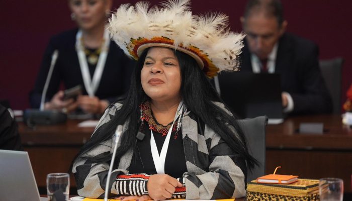 um parlamento cada vez mais indígena. Porque a gente acompanhava ali as votações