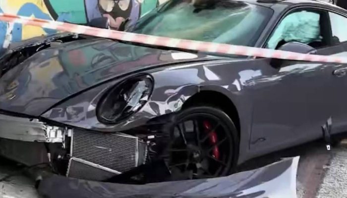 Influenciador Fábio Giga se envolve em acidente grave com Porsche na zona sul de São Paulo
