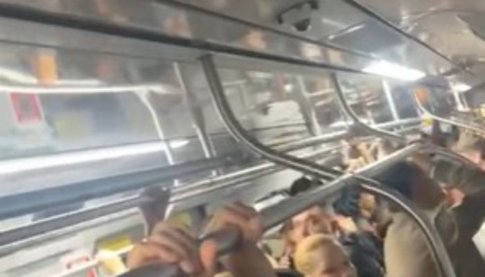 volta das 6h40 na região da Estação Prefeito Celso Daniel-Santo André, no sentid
