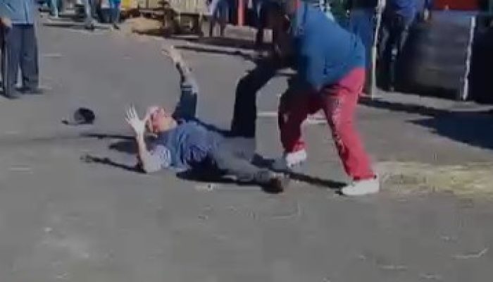 uma faca na cabeça na manhã desta quinta-feira (18) no Entreposto Terminal São P