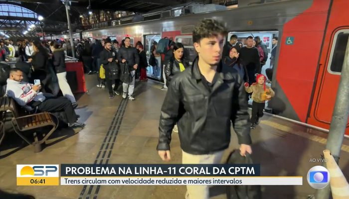 Coral da CPTM Reprodução/TV Globo
