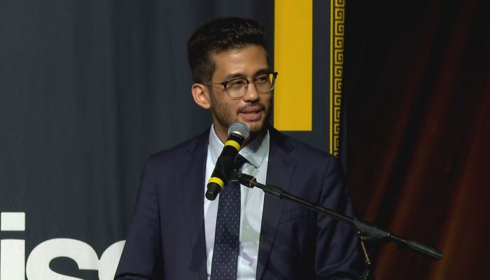 candidatura ao governo de São Paulo em evento do partido Missão Reprodução/TV Globo