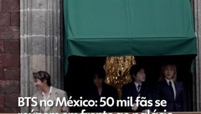 BTS no México: 50 mil fãs se reúnem em frente ao palácio presidencial para ver o grupo