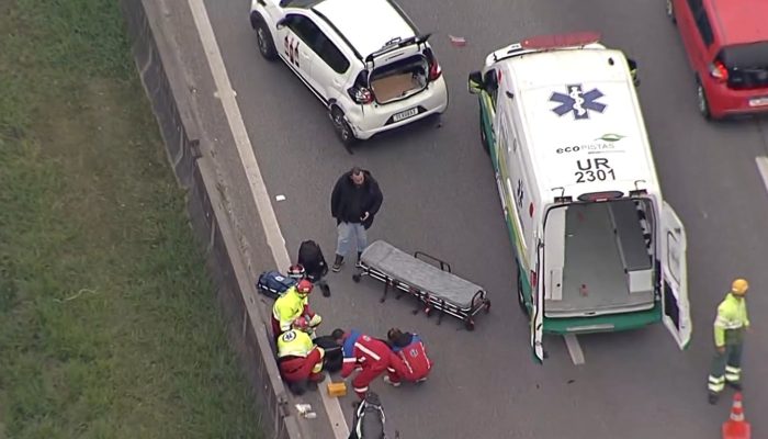 equipes de resgate da concessionária responsável pela rodovia e será encaminhada