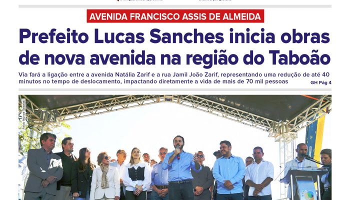 Lucas Sanches inicia construção de avenida estratégica para o Taboão em Guarulhos