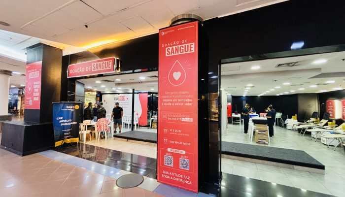Rotary e Hemocentro São Lucas promovem Doação NO Internacional Shopping DE Guarulhos EM 22 e 23/7.