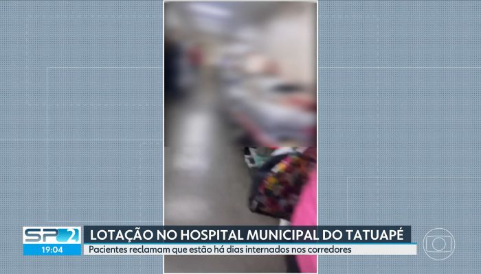 Crise na saúde: Hospital do Tatuapé tem pacientes em corredores e enfrenta superlotação