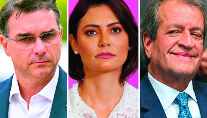 Valdemar Costa Neto articula reconciliação entre Michelle e Flávio Bolsonaro