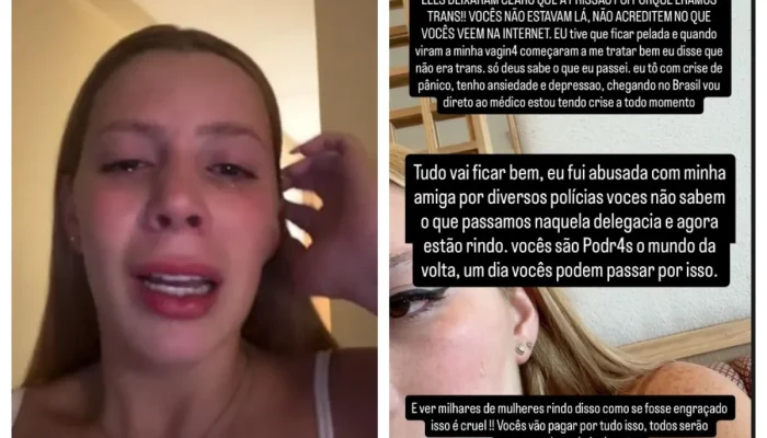 Influenciadora malévola chora e relata abusos após prisão no egito