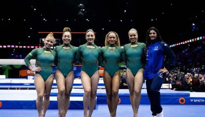 Mundial de ginástica termina com seleção brasileira na quinta posição por equipes