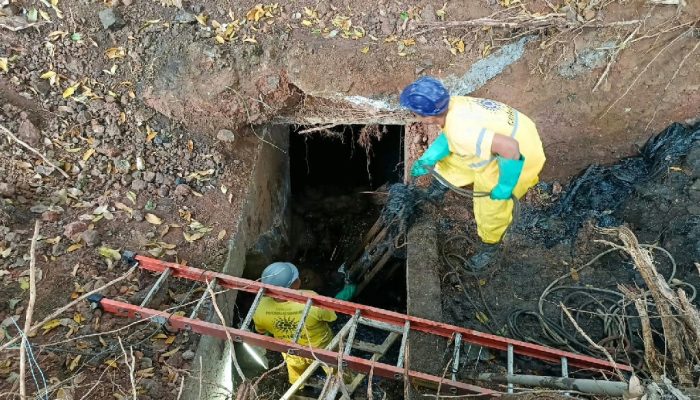 Prefeitura de Guarulhos intensifica limpeza de drenagem na avenida Santos Dumont
