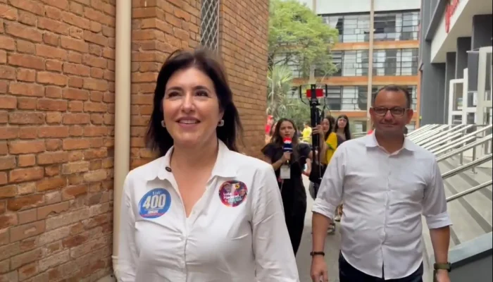 Simone Tebet vota em São Paulo e reforça alianças estratégicas no primeiro turno