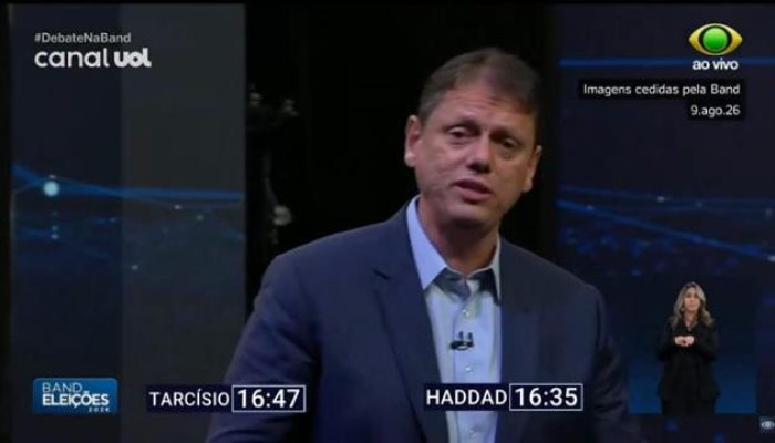 Tarcísio de Freitas defende união de poderes para o fim da Cracolândia em debate na Band