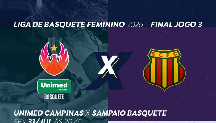Unimed Campinas e Sampaio Basquete decidem o terceiro jogo da final da LBF 2026